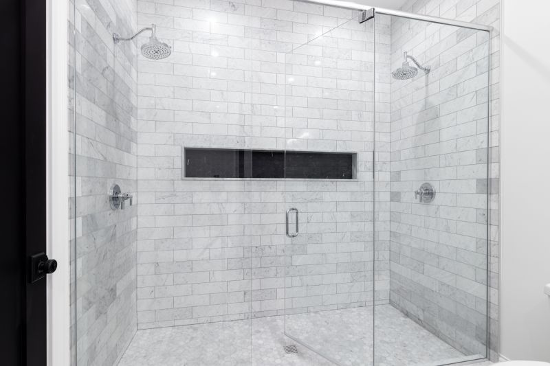 Sleek Frameless Shower Enclosure